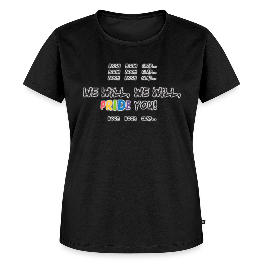 We Will PRIDE You! T-Shirt - tailliert (dunkel) - Schwarz