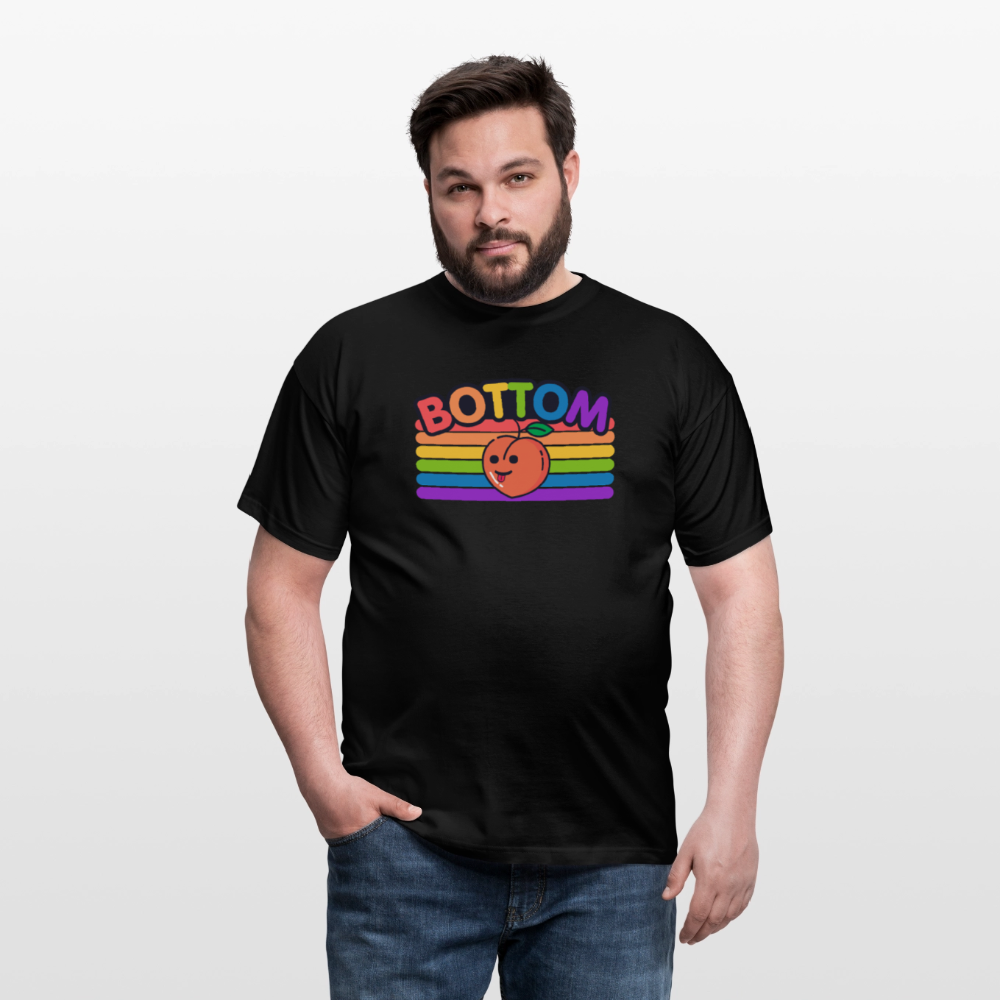 Gay Bottom | Pride T-Shirt - Schwarz