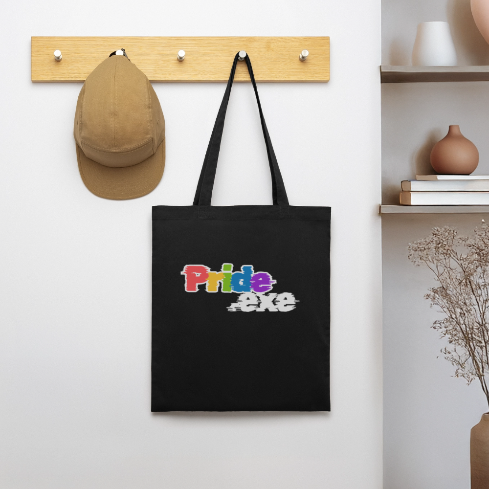 Pride.exe | Pride Bio-Stoffbeutel - Schwarz