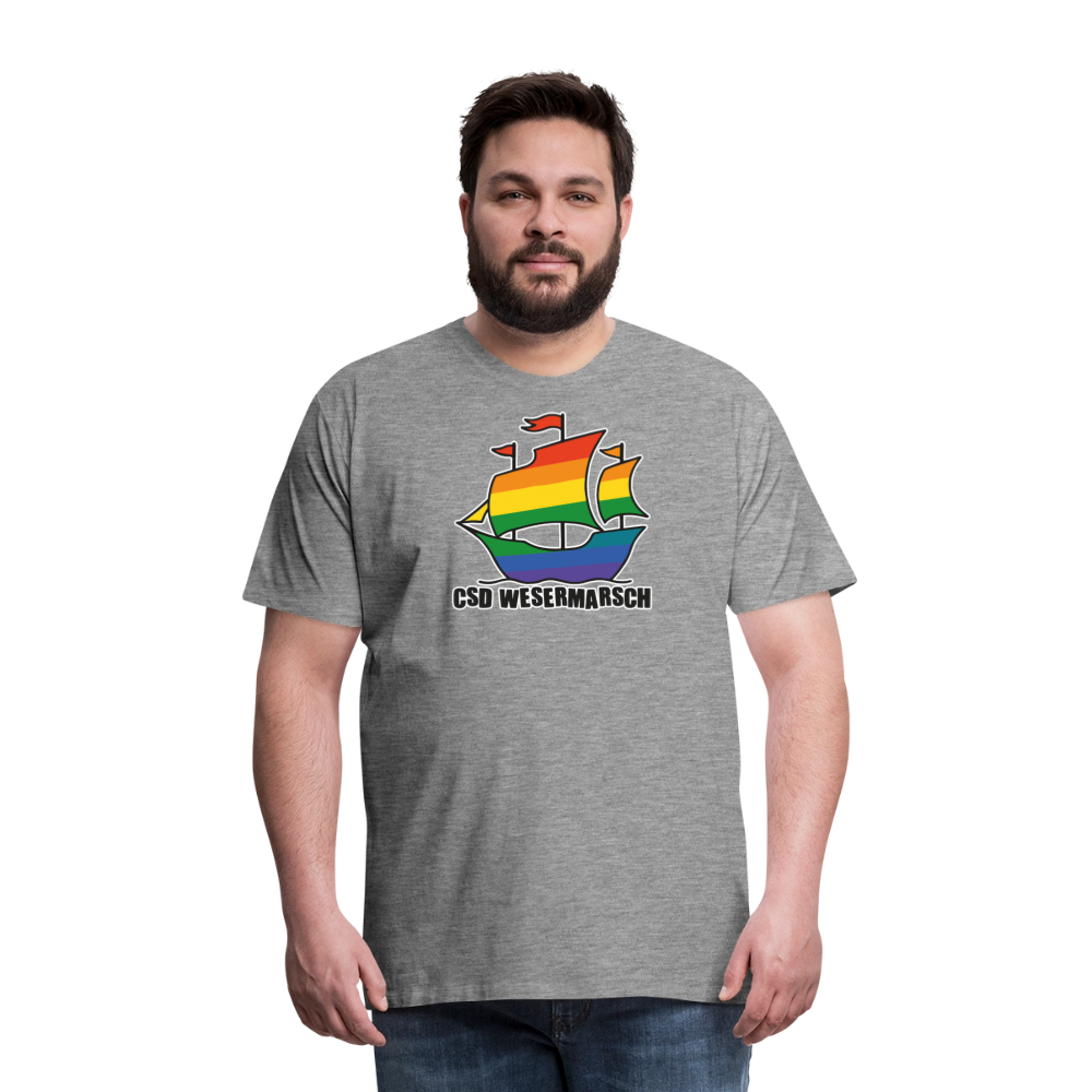 CSD Wesermarsch Premium T-Shirt - Grau meliert