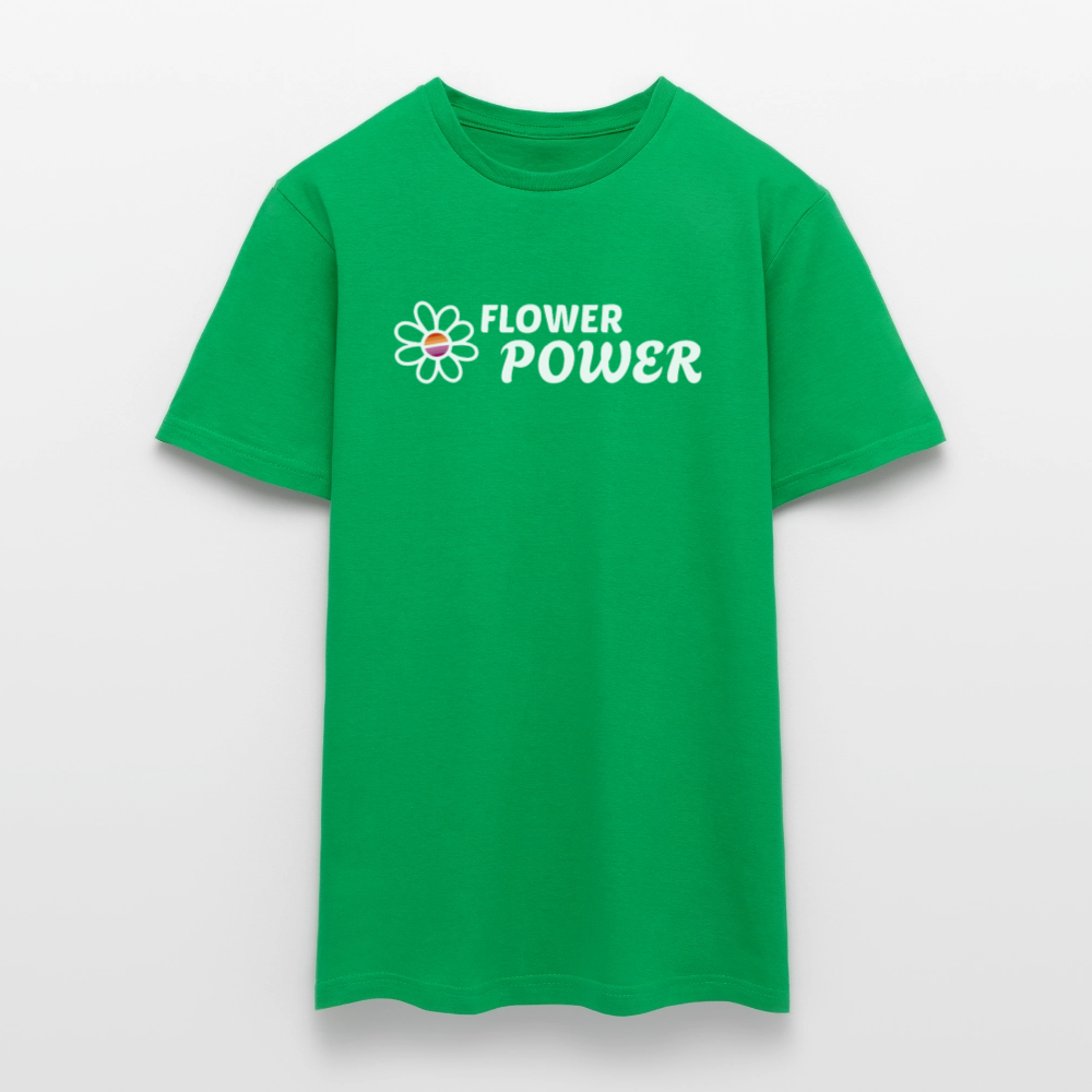 Flower Power! | Lesbian Pride T-Shirt - Kelly Green