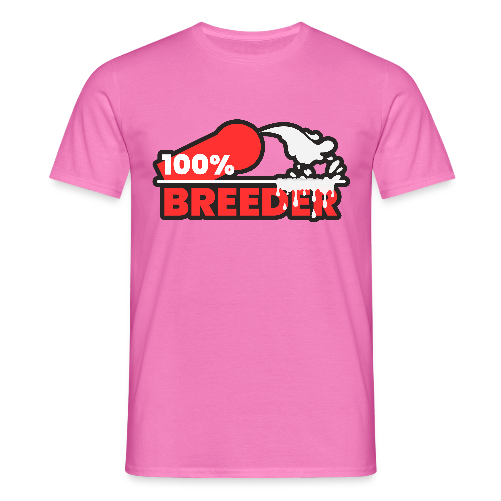 100% BREEDER | Kink Fetish Pride T-Shirt - Pink