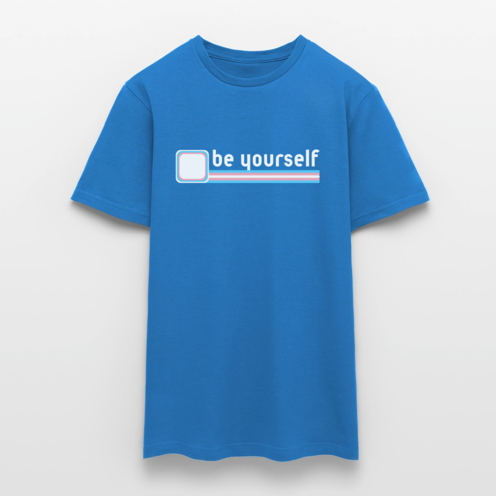 "be yourself" | Trans Pride T-Shirt - Royalblau