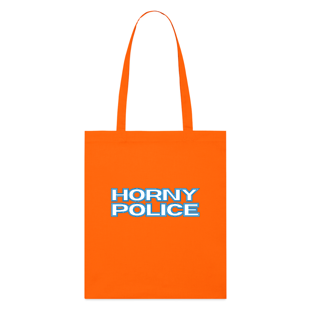 HORNY POLICE | Kink Fetish Pride Bio-Stoffbeutel - Tieforange