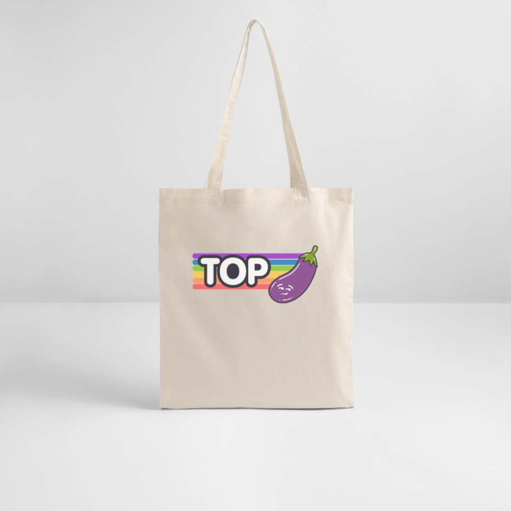 Top Gay | Pride Bio-Stoffbeutel - Weißgrau