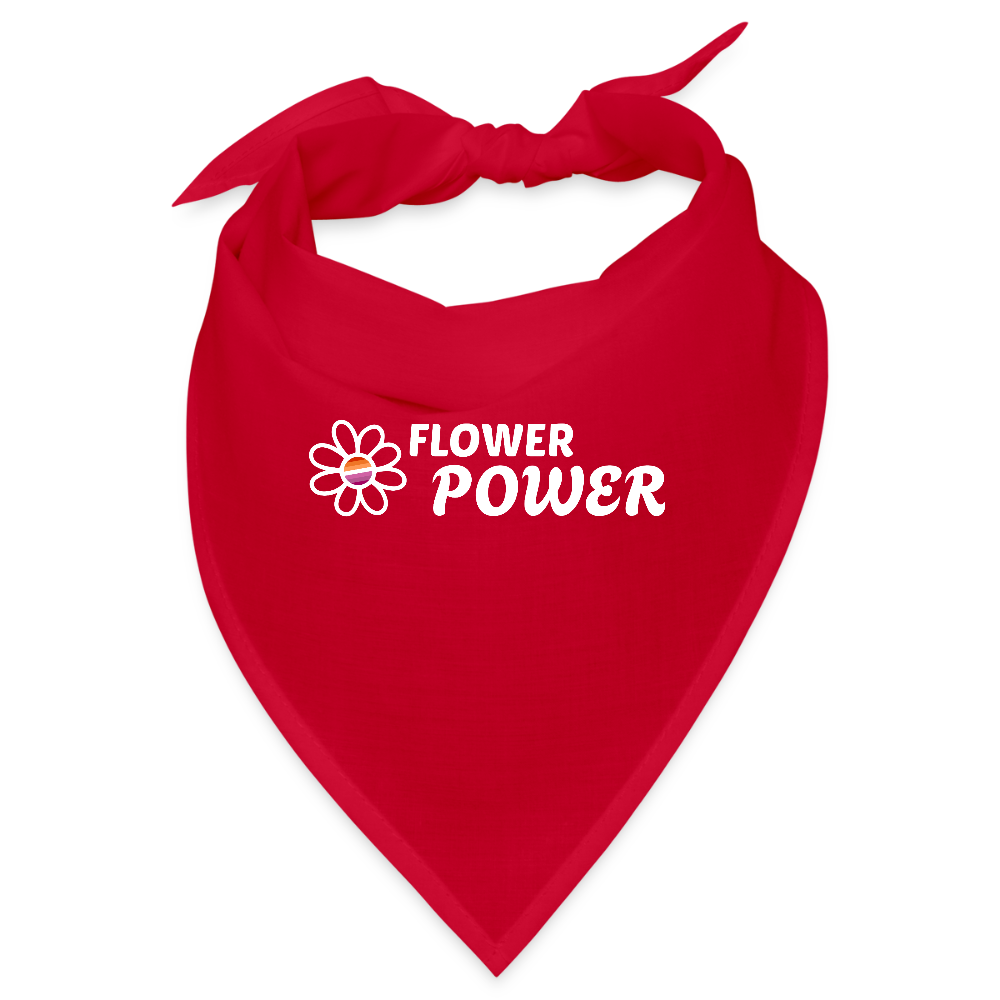 Flower Power! | Lesbian Pride Bandana - Rot