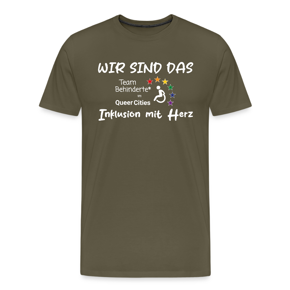 Team Behinderte – Inklusion mit Herz | Solidaritäts-Shirt - Khaki