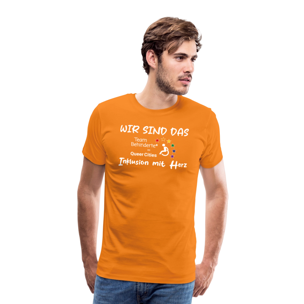 Team Behinderte – Inklusion mit Herz | Solidaritäts-Shirt - Orange