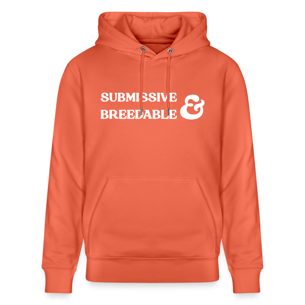 Submissive & Breedable | Kink Fetish Pride Bio-Hoodie Unisex - Hellrot