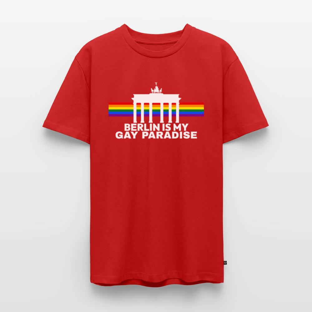 BERLIN IS MY GAY PARADISE Premium Pride T-Shirt - Rot