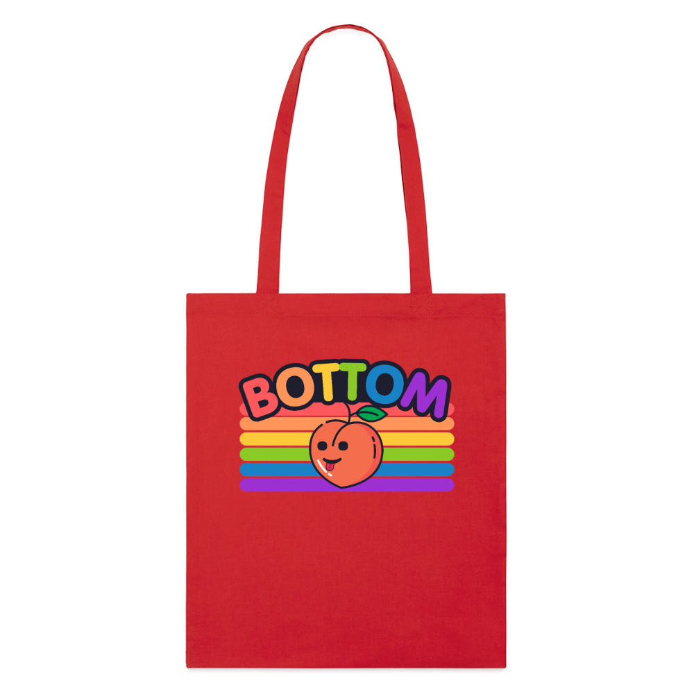 Bottom Gay by PrideLAB | Pride Bio-Stoffbeutel - Rot