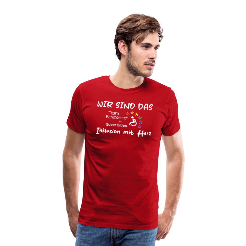 Team Behinderte – Inklusion mit Herz | Solidaritäts-Shirt - Rot