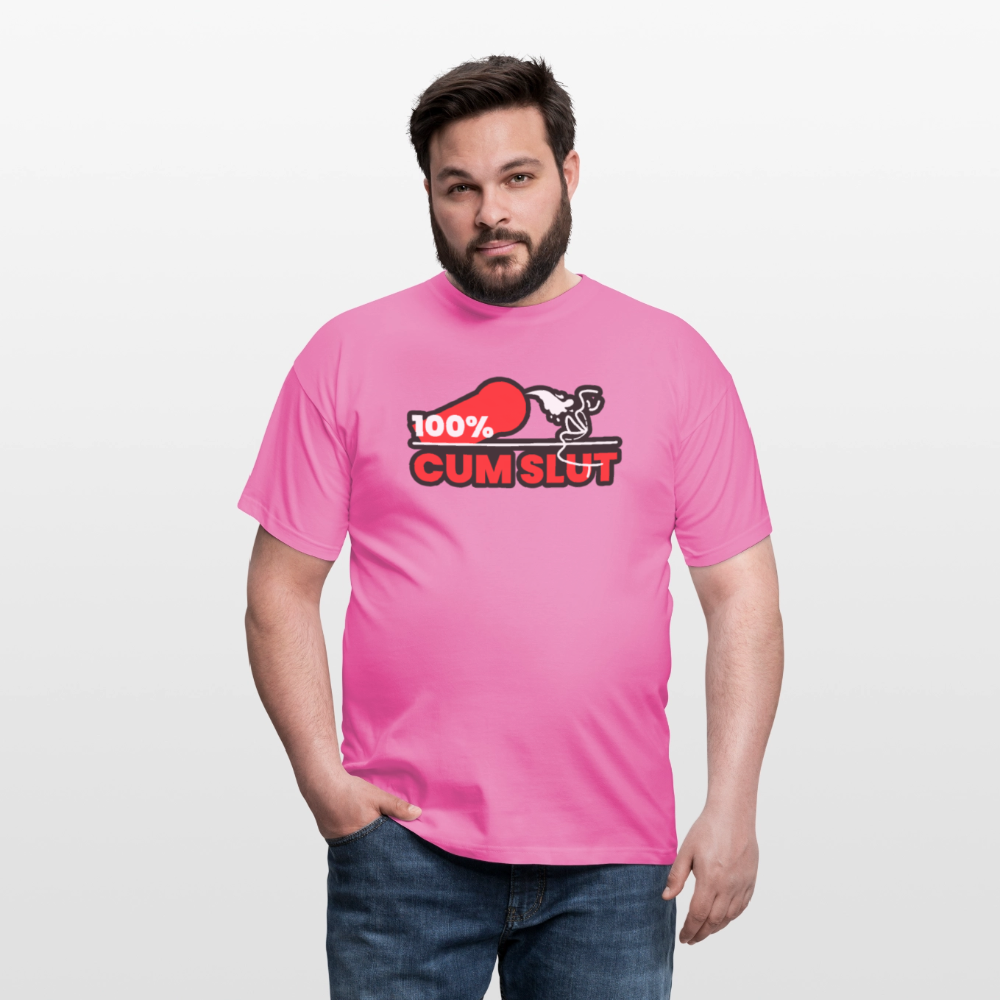 100% CUM SLUT | Kink Fetish Pride T-Shirt - Pink