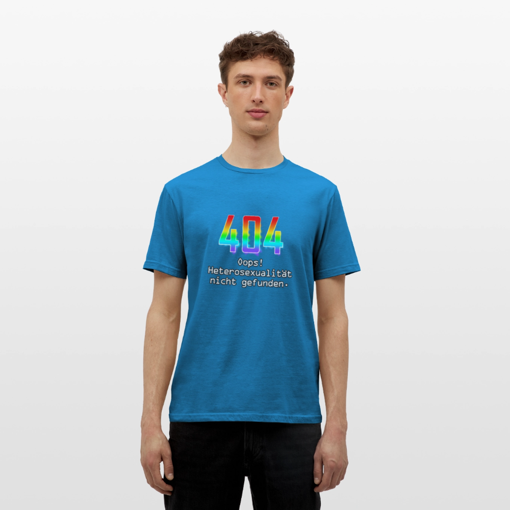 Error: 404 - Keine Heterosexualität Pride T-Shirt - Royalblau