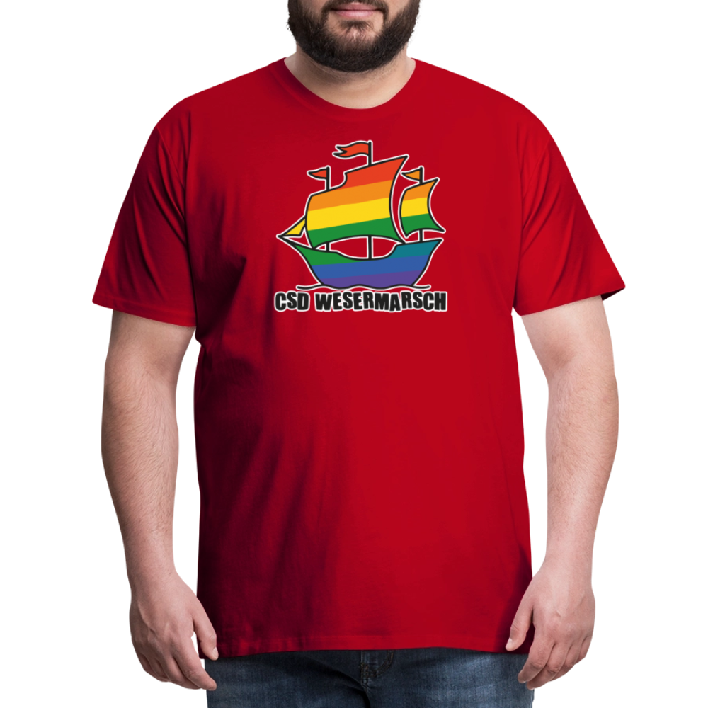 CSD Wesermarsch Premium T-Shirt - Rot