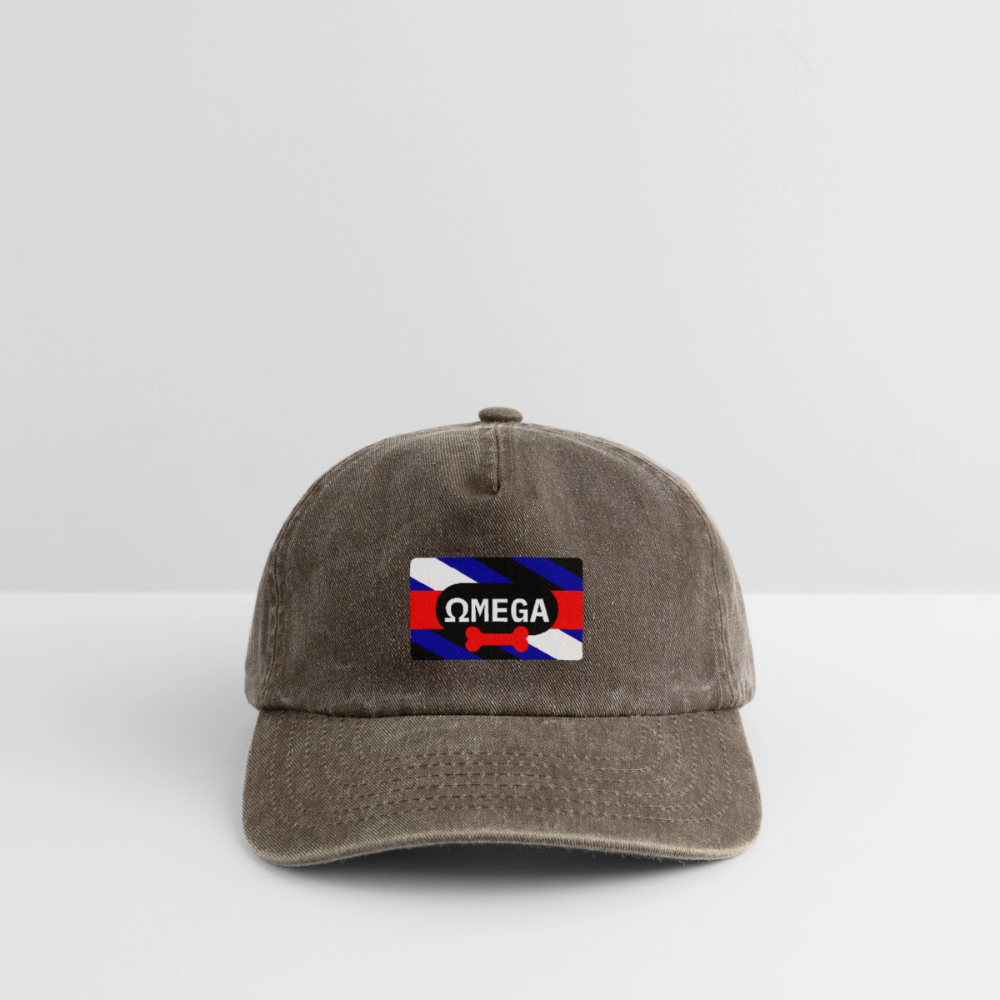 OMEGA Puppy Flag | Puppy Kink Pride Relaxed Vintage Cap - Vintage Braun