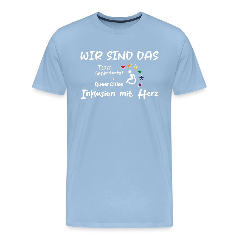 Team Behinderte – Inklusion mit Herz | Solidaritäts-Shirt - Sky
