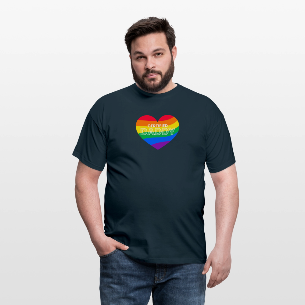 CERTIFIED DADDY | Kink Fetish Pride T-Shirt - Navy