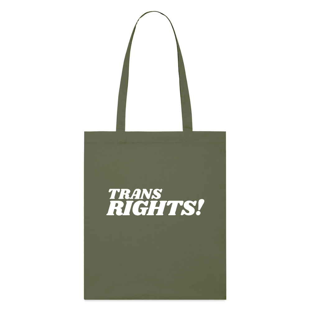 Trans Rights! | Pride Bio-Stoffbeutel - Khaki