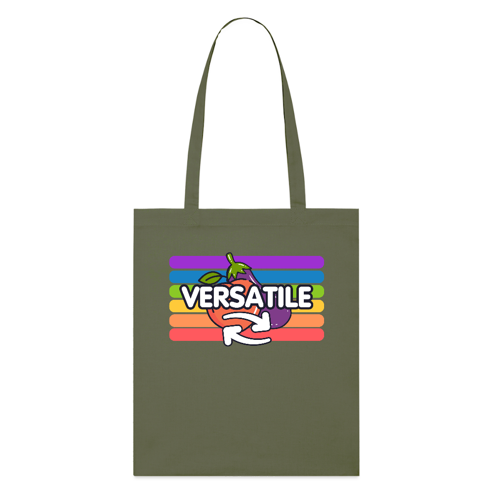 Versatile Gay | Pride Bio-Stoffbeutel - Khaki