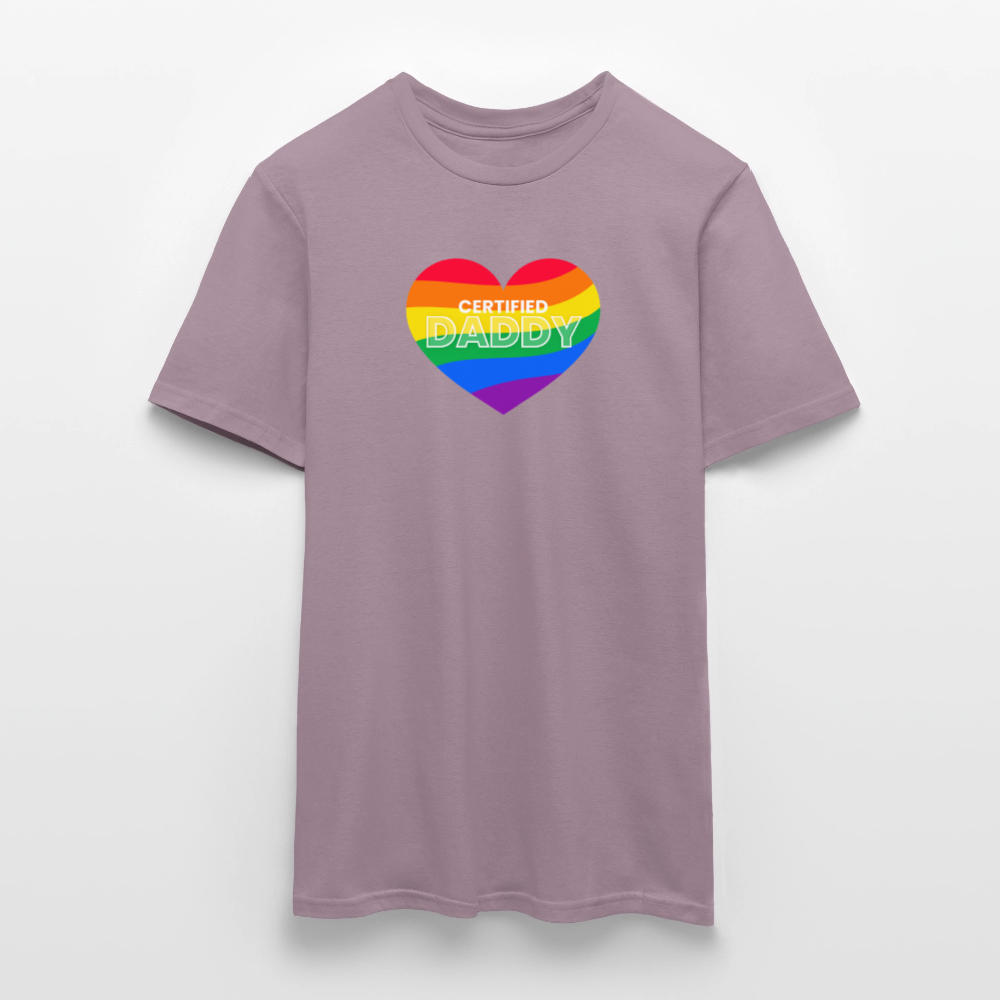CERTIFIED DADDY | Kink Fetish Pride T-Shirt - Lilagrau