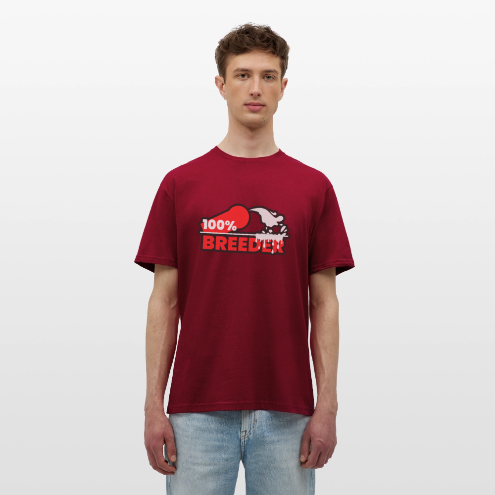 100% BREEDER | Kink Fetish Pride T-Shirt - Ziegelrot