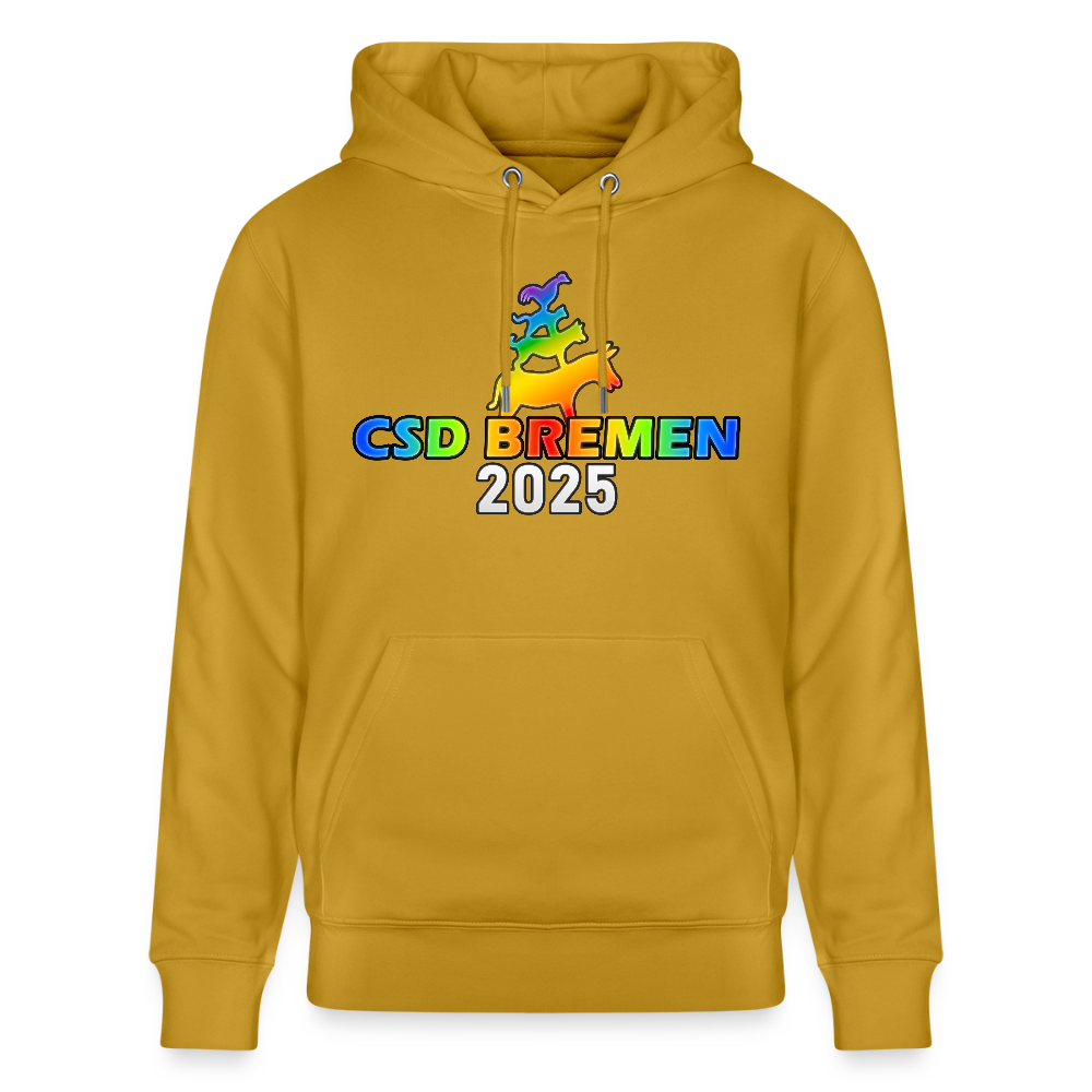 CSD Bremen 2025 Pride Unisex Bio-Hoodie - Ocker