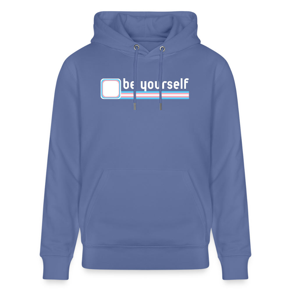 "be yourself" | Trans Pride Bio-Hoodie Unisex - Blau
