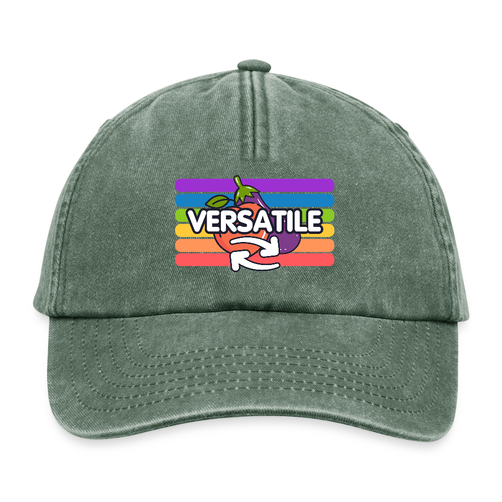 Versatile Gay | Pride Vintage Cap - Vintage Flaschengrün
