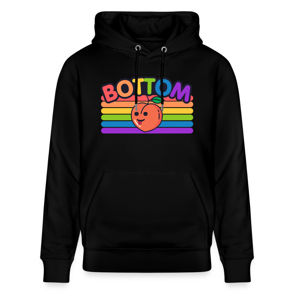 Bottom Gay | Pride Bio-Hoodie Unisex - Schwarz