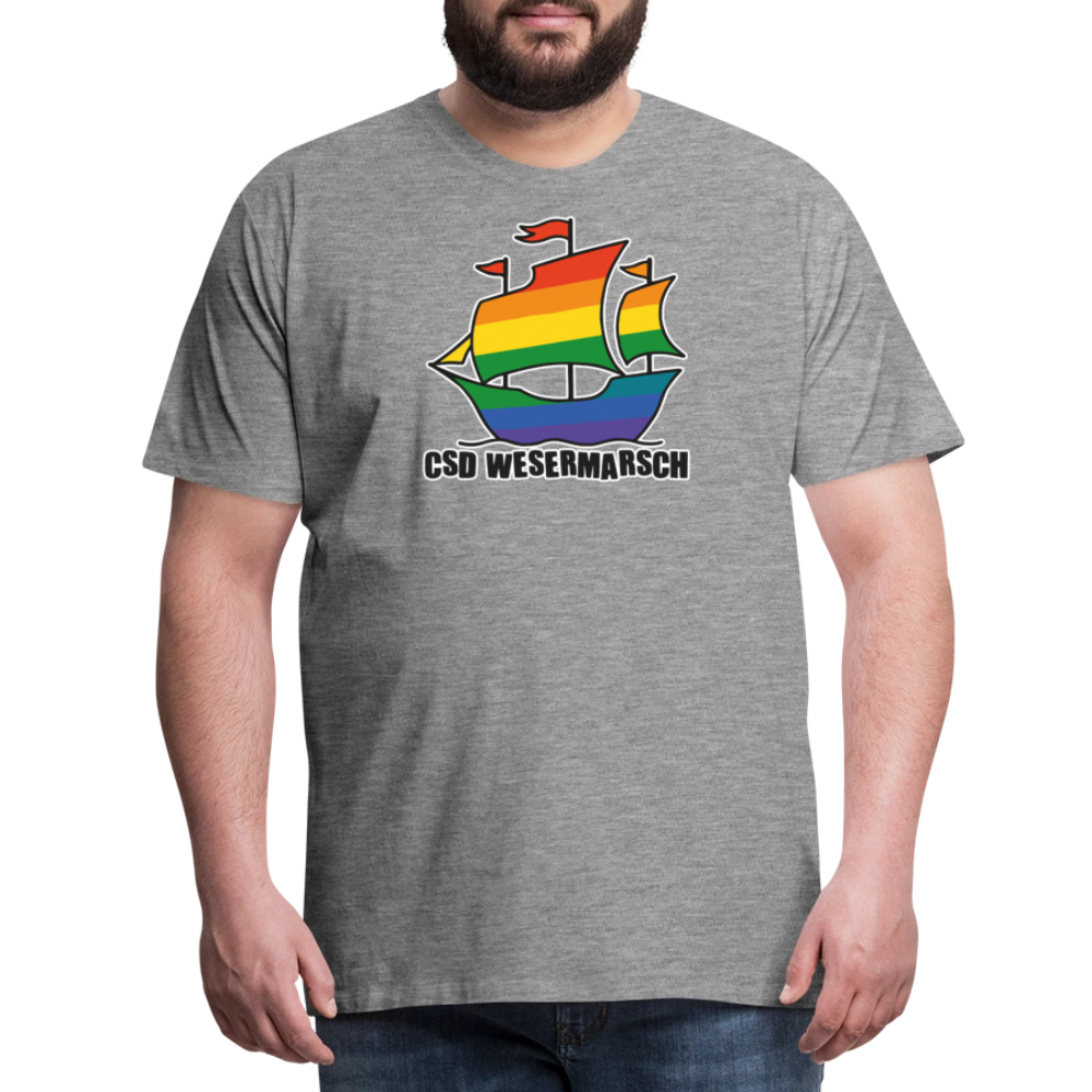 CSD Wesermarsch Premium T-Shirt - Grau meliert