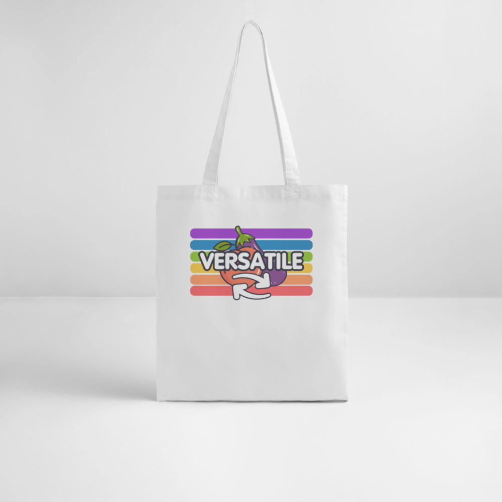 Versatile Gay | Pride Bio-Stoffbeutel - Weiß