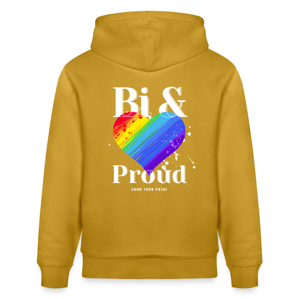Bi & Proud | Pride Bio-Hoodie Unisex - Ocker