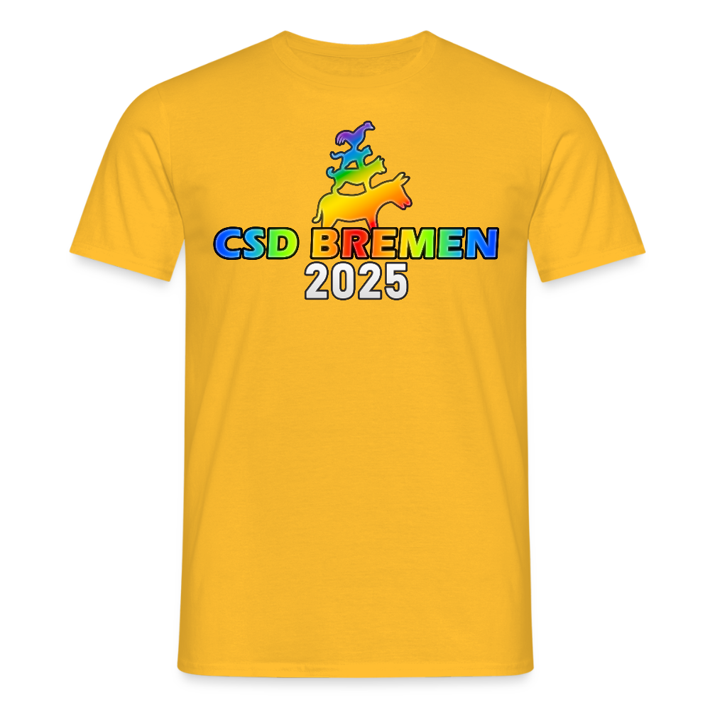 CSD Bremen 2025 Pride Premium T-Shirt - Gelb