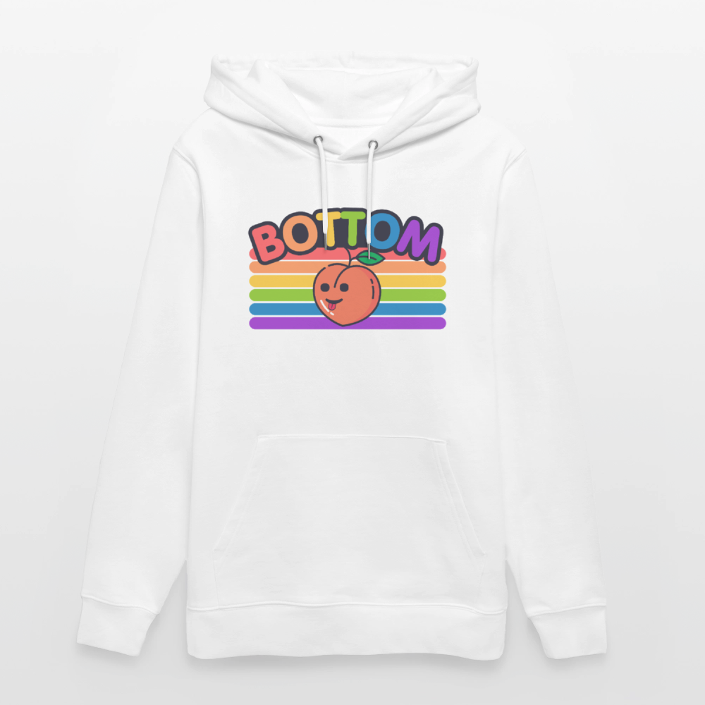 Bottom Gay | Pride Bio-Hoodie Unisex - Weiß