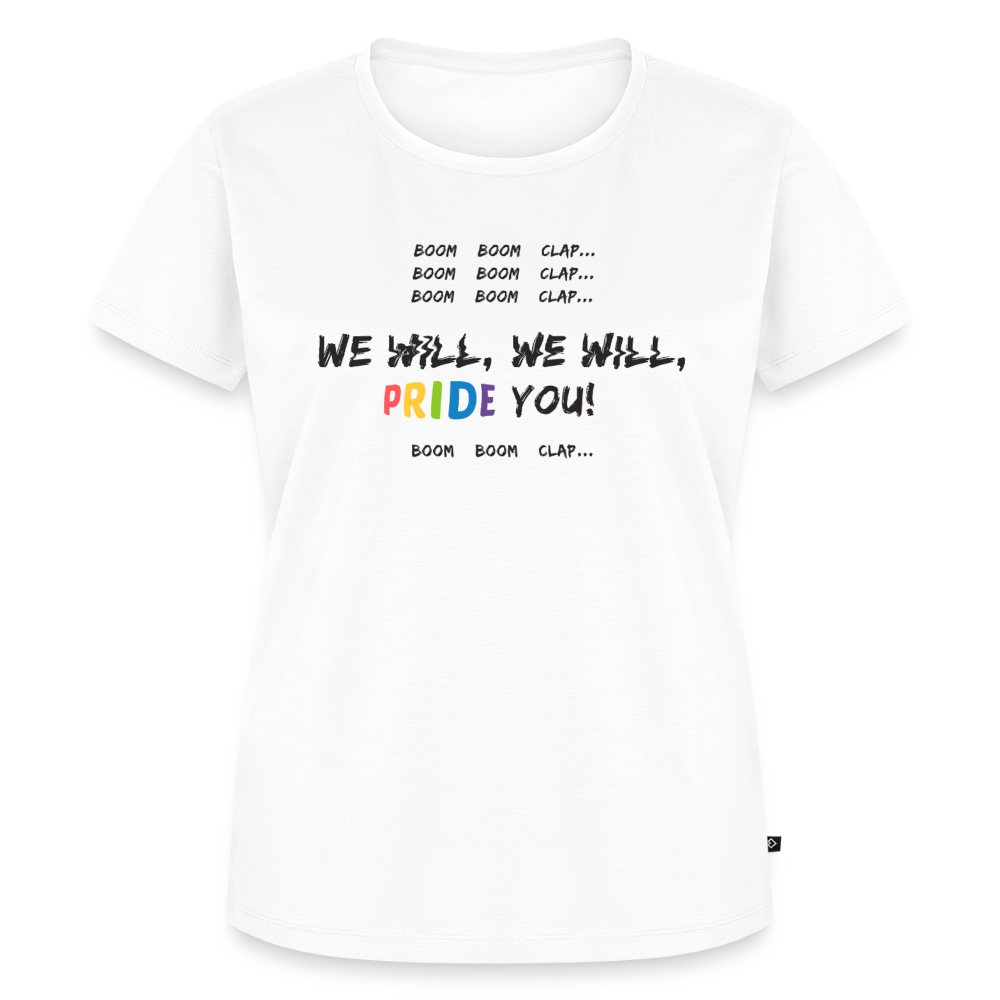 We Will PRIDE You! T-Shirt - tailliert (dunkel) - Weiß