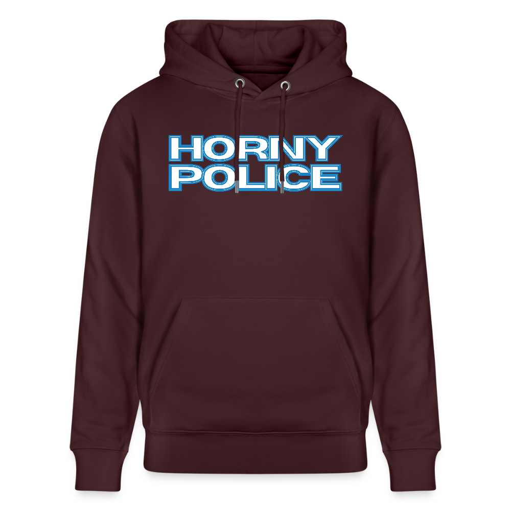 HORNY POLICE | Kink Fetish Pride Bio-Hoodie Unisex - Maroon