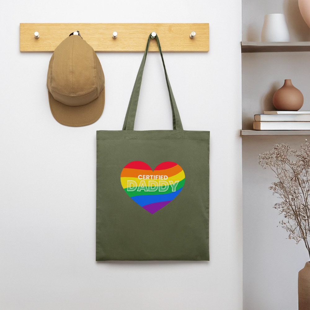CERTIFIED DADDY | Kink Fetish Pride Bio-Stoffbeutel - Khaki