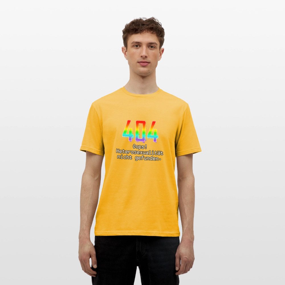 Error: 404 - Keine Heterosexualität Pride T-Shirt - Gelb