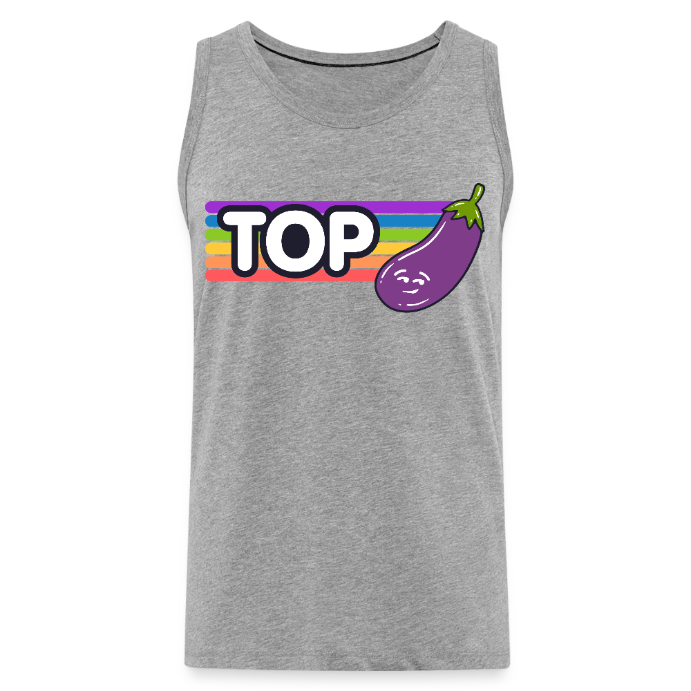 Top Gay | Pride Premium Tank Top - Grau meliert