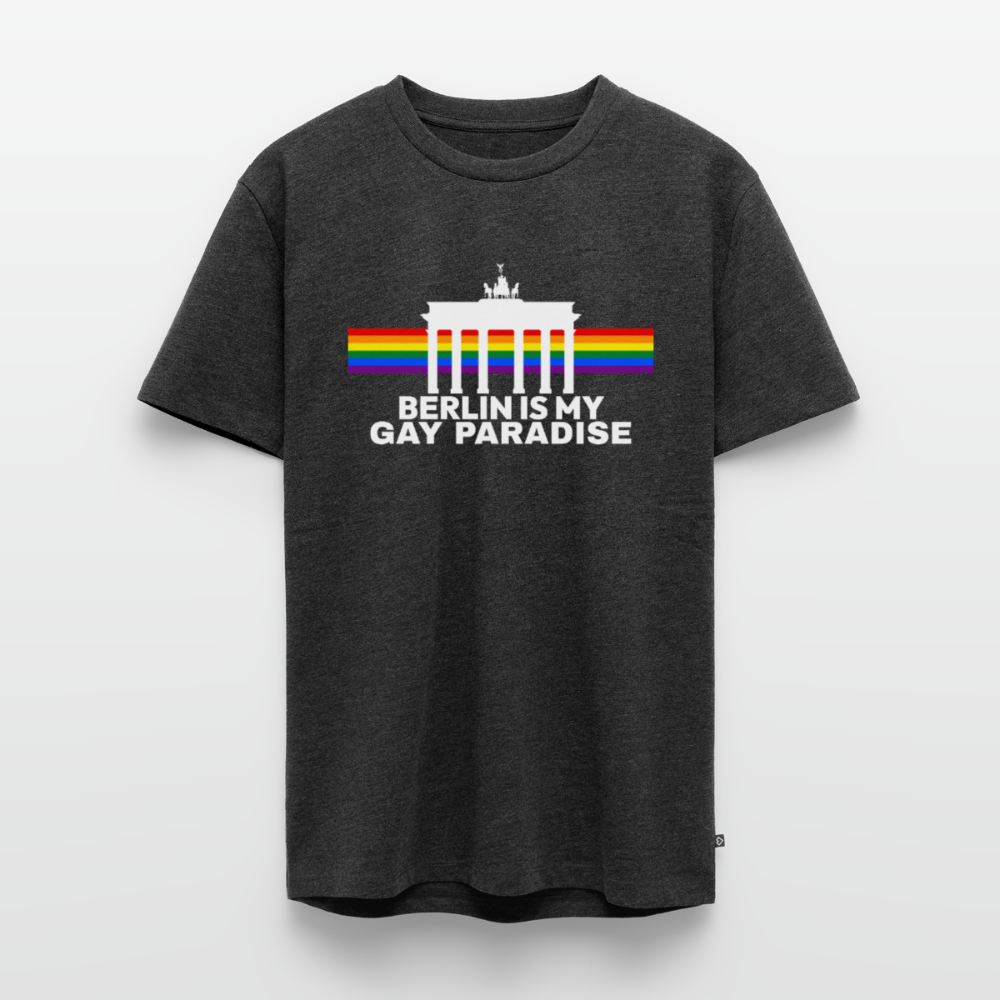 BERLIN IS MY GAY PARADISE Premium Pride T-Shirt - Anthrazit meliert