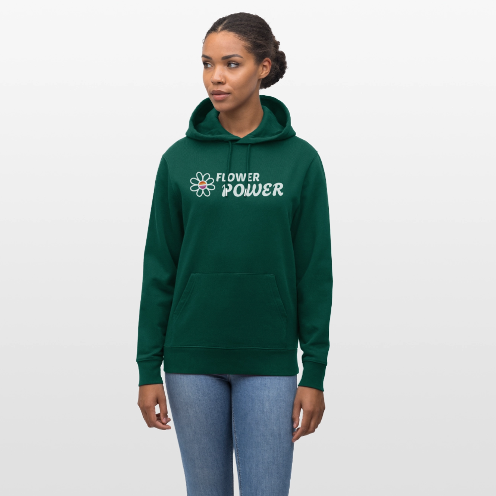 Flower Power | Lesbian Pride Bio-Hoodie Unisex - Forest