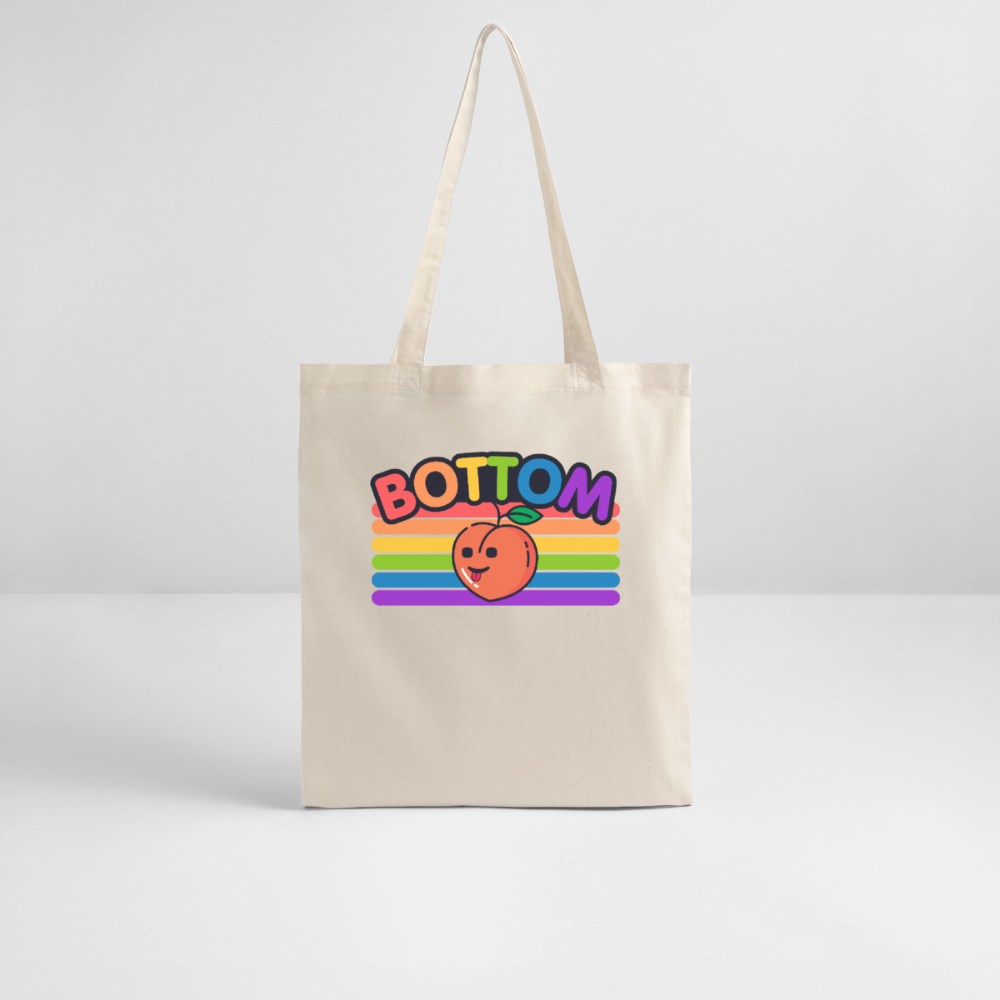 Bottom Gay by PrideLAB | Pride Bio-Stoffbeutel - Natur