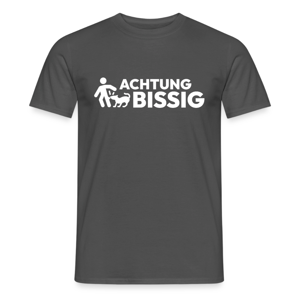 Achtung Bissig T-Shirt | Puppy Play Statement - Anthrazit
