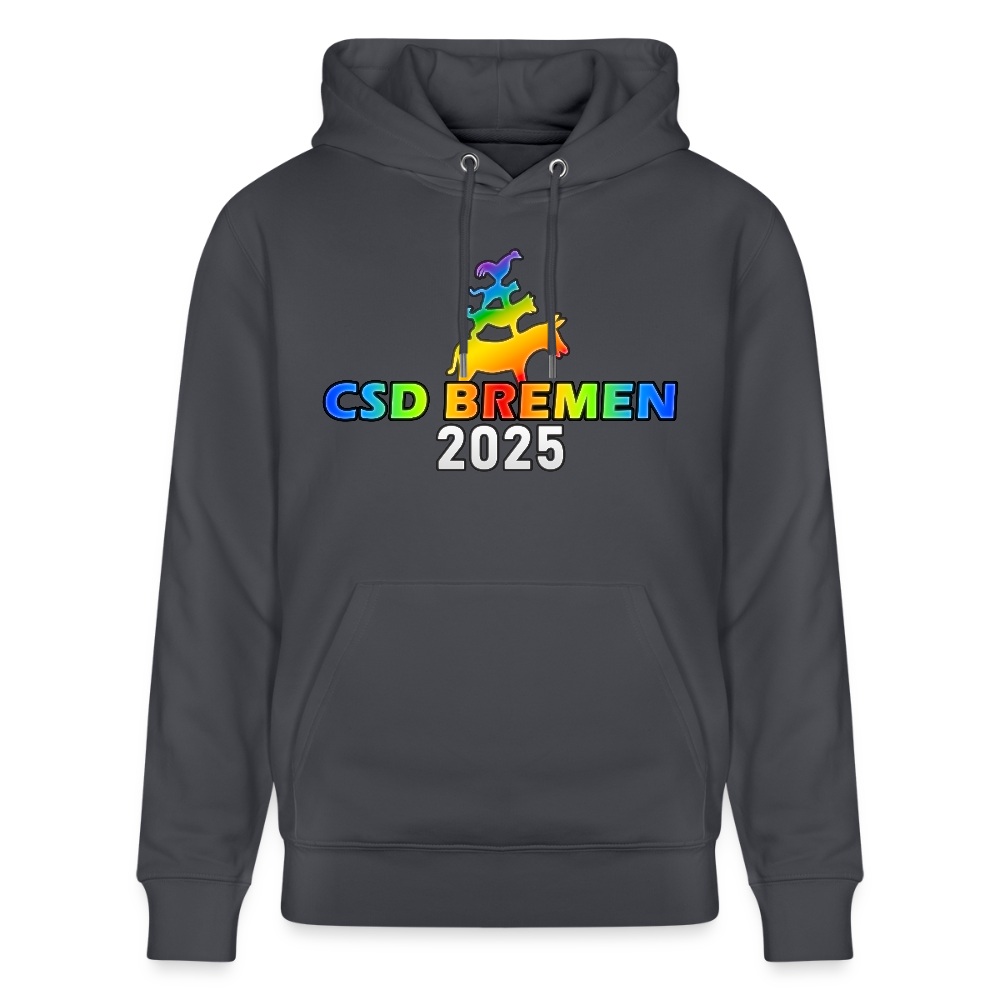 CSD Bremen 2025 Pride Unisex Bio-Hoodie - Indigoblau
