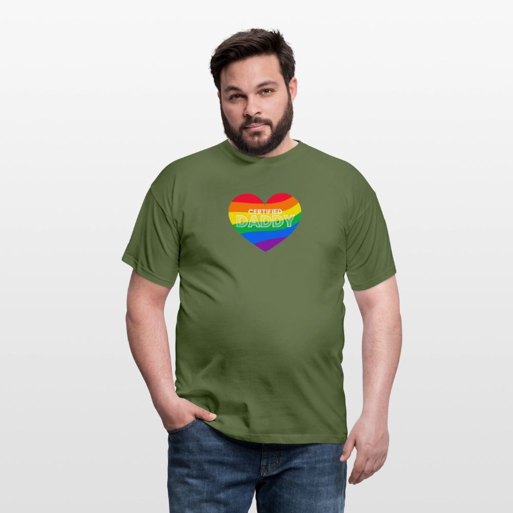 CERTIFIED DADDY | Kink Fetish Pride T-Shirt - Militärgrün