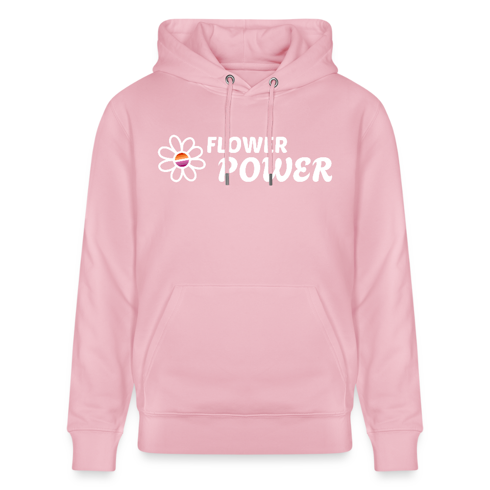 Flower Power | Lesbian Pride Bio-Hoodie Unisex - Hellrosa