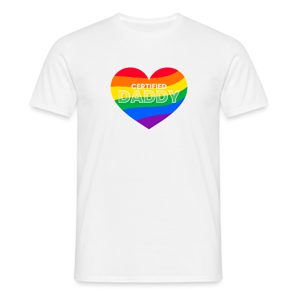 CERTIFIED DADDY | Kink Fetish Pride T-Shirt - Weiß