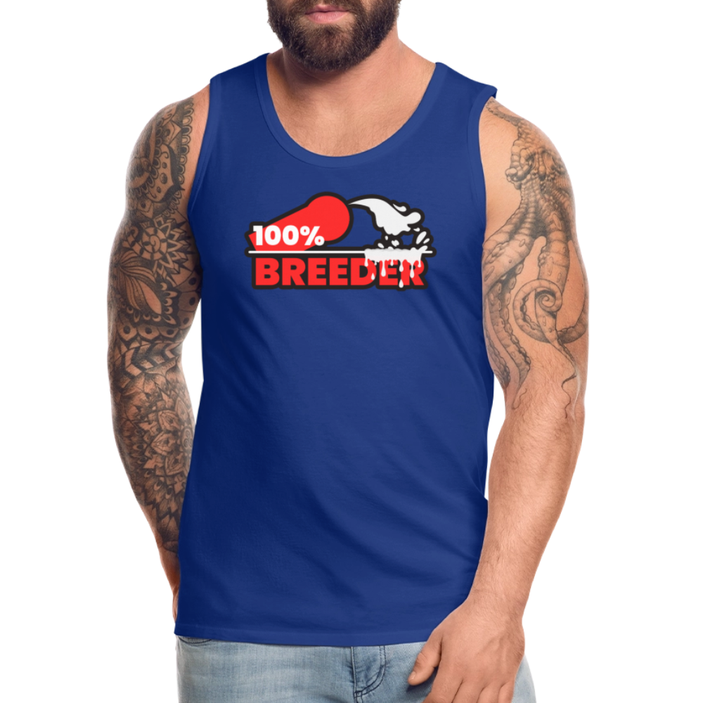 100% BREEDER | Kink Fetish Pride Premium Tank Top - Königsblau