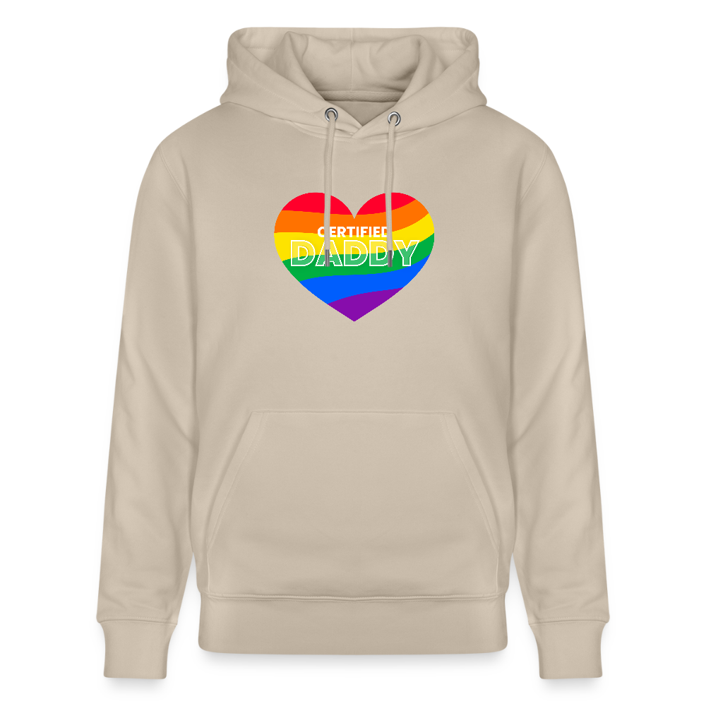 CERTIFIED DADDY | Kink Fetish Pride Bio-Hoodie Unisex - Beige